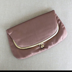 Vintage Morris‎ Moskowitz Brown Satin Clutch